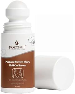 POKONUT Stretch Mark Removal Roll-On Serum | Ayurvedic Formula with Hyaluronic Acid & Rosehip Oil | Reduces New & Old Stretch Marks | Safe for Pregnancy | 50ml