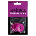 Ernieball 5618 Strap Blocks 4pk - Purple