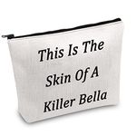 JXGZSO Funny Twilight Merchandise Twilight Fan Gift This Is The Skin Of A Killer Bella Twilight Cosmetic Bag Twilight Birthday Party Supplies, this is the skin of a killer bella