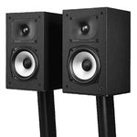 Polk Monitor XT15 Pair of Bookshelf or Surround Speakers - Hi-Res Audio Certified, Dolby Atmos & DTS:X Compatible, 1" Terylene Tweeter & 5.25" Dynamically Balanced Woofer (Pair, Midnight Black)