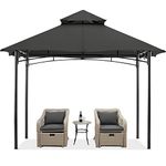 MASTERCANOPY Outdoor Garden Gazebo for Patios with Stable Steel Farme (2.5x2.5, Dark Gray)