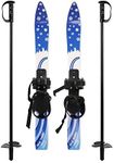 COLOR TREE Toddler Skis with Poles 