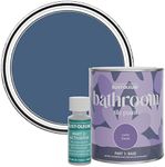 Rust-Oleum Blue Water-Resistant Bathroom Tile Paint in Satin Finish - Ink Blue 750ml