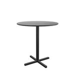 COSCO Round Indoor/Outdoor Steel Bistro Table, 24", Black