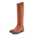 Frye Women's Melissa Double Sole Button Lug Leather Boots Bronze/Vintage Leather, Size 9