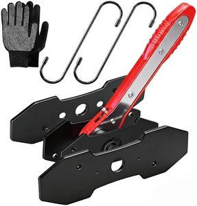 Brake Caliper Compression Tool, Brake pad spreader, Caliper Piston Compressor Tool with 360 Degree Swing Ratchets, 2PCS Large Plates for Single Twin Quad Sextuplet Piston Disc Brake Caliper Repair