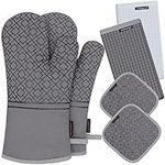Oven Mitts and Pot Holders Set 6pcs