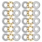 uxcell F4-9M Thrust Ball Bearing 4mm x 9mm x 4mm Brass with Washers ABEC1 10pcs