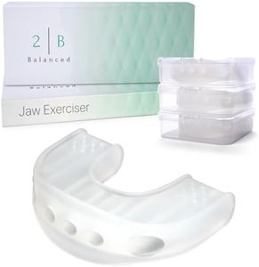 2B Balanced Transparent Silicone Jaw Exerciser - Non-Toxic & Free of Dyes - 3 Resistance Levels Jaw Trainer - Jaw Strengthener & Face Exerciser - Ideal Mewing Device and Jaw Training