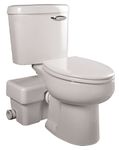 Liberty Pumps ASCENTII-RSW Ascent II 1.28 GPF Round Toilet with Macerator White Fixture Toilet Two-Piece Round