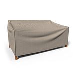 Budge P3A01PM1 English Garden Patio Sofa Cover Heavy Duty and Waterproof, Small, Tan Tweed