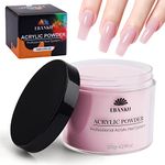 120g/4.23oz Pink Acrylic Powder, EBANKU Acrylic Powder Large Capacity Professional Acrylic Nail Powder for Nail Acrylic Extension, Nail Carving, Long-Lasting, No Nail Lamp Needed