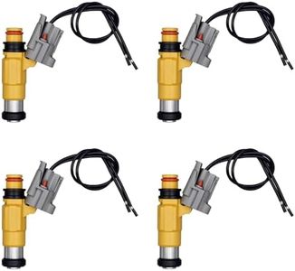 AUTO OCCASION Fuel Injector Set of 4 with Connector Pigtail Compatible with Marine Yamaha F150 Outboard 115HP 1997-2004 Mitsubishi Diamante Galant Montero Sport 3.5L 3.0L 2.4L V6 l4 CDH275