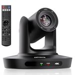 KATOVJJTS PTZ Camera 4K UHD with 10X Optical Zoom,Video Conference Room Camera,Live Streaming for Church Worship,USB HDMI IP POE Work with Vmix,Zoom,OBS,YouTube,Facebook Livestream