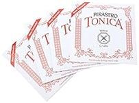 Pirastro 412021 Tonica 4/4 Violin String Set, Medium Gauge with Ball End E, Premium Strings Made With Fine Flexible Synthetic Core, Replacement Accessory for Professional and Student Violin Players