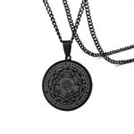 Seven Archangels Seal Talisman Angel Jewelry Magic Pendant Occult Necklace Gabriel Zadkiel Samael Raphael black