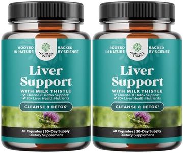 Liver Cleanse Detox & Repair Formula - Herbal Liver Support Supplement with Milk Thistle Turmeric Dandelion Root & Artichoke Extract for Liver Health - Silymarin Milk Thistle Liver Detox Capsules 2pk