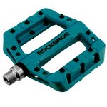 ROCKBROS Lightweight Mountain Bike Pedals Nylon Fiber Bicycle Platform Pedals for Road MTB 9/16" (Blue)