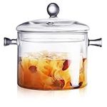 2300ml Glass Saucepan with Cover, S