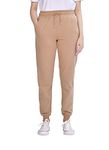 M17 Women Ladies Recycled Girls Slim Leg Jogging Bottoms Sweatpants Pants Casual Joggers Trousers Tracksuit Lounge Yoga Gym Pockets (XL, Toffee Brown)