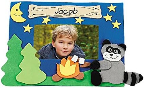 Fun Express Camp Raccoon Picture Magnet Craft Kit - DIY Crafts for Kids and Fun Home Activities - Vacation Bible School Supplies/Decor - Makes 12