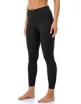 Colorfulkoala Women's Buttery Soft High Waisted Yoga Pants 7/8 Length Leggings (M, Black)