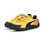 PUMA Mens Evospeed Throw Sneaker, Sun Stream-sunset Glow-metallic Silver, 11.5