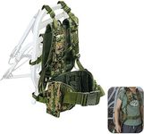 Treerit Tree Stand Backpack Straps, Padded Tree Stand Carry Straps with 8 Connection Strap & 3 Pockets, Lightweight & Quiet Tree Stand Accessories for Hunting, Universal Treestand Carrier, Camouflage,