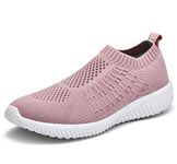 TIOSEBON Women's Athletic Lightweight Casual Mesh Walking Shoes - Breathable Running Sneakers 7 UK Mauve