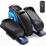 MERACH Under Desk Elliptical Machine, Ellipse Leg Exerciser for Seniors Adults Fully Assembled, Portable & Quiet Electric Seated Pedal Exerciser with 12 Adjustable Speed & Remote Control & 12 AutoMode