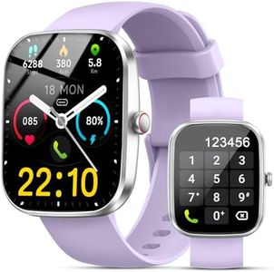 Smart Watch for Men Women(Answer/Make Calls), 1.96" HD Smartwatch, Fitness Tracker with 110+ Sport Modes, IP68 Waterproof, Heart Rate/Sleep/Step Monitor, Pedometer, Activity Tracker for Android iOS