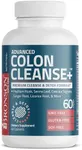 Bronson Advanced Colon Cleanse Premium Cleanse & Detox Formula with Psyllium Husk, Senna Leaf, Cascara Sagrada, Ginger Root, Licorice Root & More, Non-GMO, 60 Capsules