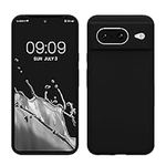 kwmobile Case Compatible with Google Pixel 8 Case - TPU Silicone Phone Cover with Soft Finish - Black