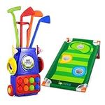 Bennol Upgraded Kids Toddler Golf Set, Indoor Outdoor Outside Golf Toys Gifts for 3 4 5 Year Old Boys, 3 4 5 Year Old Boys Toys Birthday Gifts Ideas, Outdoor Golf Set Toys Game for Kids Boys