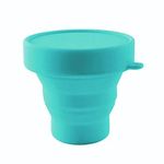 LUCKY CLOVER Collapsible Silicone Cup Foldable Sterilizing Cup for Menstrual Cups and Storing Your Diva Cup - Foldable for Travel