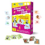 The Book Tree Animals Family Food Puzzle - 20+ Piece Jigsaw Puzzle for Preschoolers, Educational Toy for Learning Animals Family Food, Gifts for Kids Ages 3 to 6 by Majestic Book Club