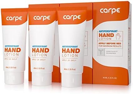 Carpe Antiperspirant Hand Lotion (Pack of 3), A dermatologist-recommended smooth lotion that helps stop hand sweat, great for hyperhidrosis or excessive sweat (Original Eucalyptus)