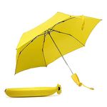 VGMAX Banana Shape Umbrella Folding Compact Anti-uv Sun Rain Umbrella Best Gifts for Kids & Woman (Yellow)