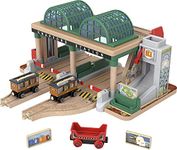 Thomas & Friends Wooden Railway Toy Train Set Knapford Station Passenger Pickup Wood Playset for Kids Ages 3+ Years