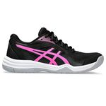 ASICS Women's Upcourt 5 Volleyball Shoes, Black/Hot Pink, 9