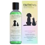 FaithPets USDA Organic Ultra Whitening Pet Shampoo for Dogs & Cats - Designed to Brighten Whites and Enhance Coats Especially Whites - Organic Pear, Organic Aloe Vera & Organic Rosemary 8oz