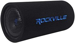 Rockville RTB80A 8" 400 Watt Powered Subwoofer Bass Tube + MP3 Input , Black