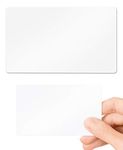 Blank White PVC Cards Plastic - Pack of 10 by Lanyards Tomorrow 760 Micron Standard CR80 Credit Card Size 86 x 54mm - Printable Ideal for overprinting in Any Desktop ID Card Printers