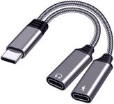 WLTASUY Dual USB C Splitter, Hi-Fi 