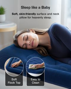 Active Era Single Inflatable Mattress – Air Bed with Built-In Pump
