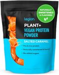 LEGION Plant+ Vegan Protein Powder, Rice and Pea, Plant Based Protein Blend. Gluten Free, GMO Free, Naturally Sweetened and Flavored, 20 Servings, 2 Lbs (Salted Caramel)