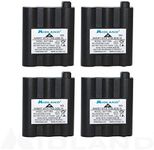 Midland AVP17 Rechargeable Battery Packs XT511, T290, T295 and GXT Series GMRS Radios (4-Pack)