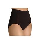 Bali Women's Shapewear Shaping Brief Ultra Control 2-Pack, Black, XX-Large