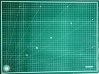 ArtRIght Plastic Double Sided Self Healing Eco Friendly 5 Layers Cutting Mat Imperial/Metric (A1 (36"X24")) - Green