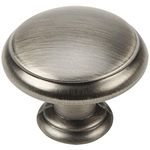 10 Pack - Cosmas 5422AS Antique Silver Cabinet Hardware Mushroom Knob - 1-3/16" Diameter